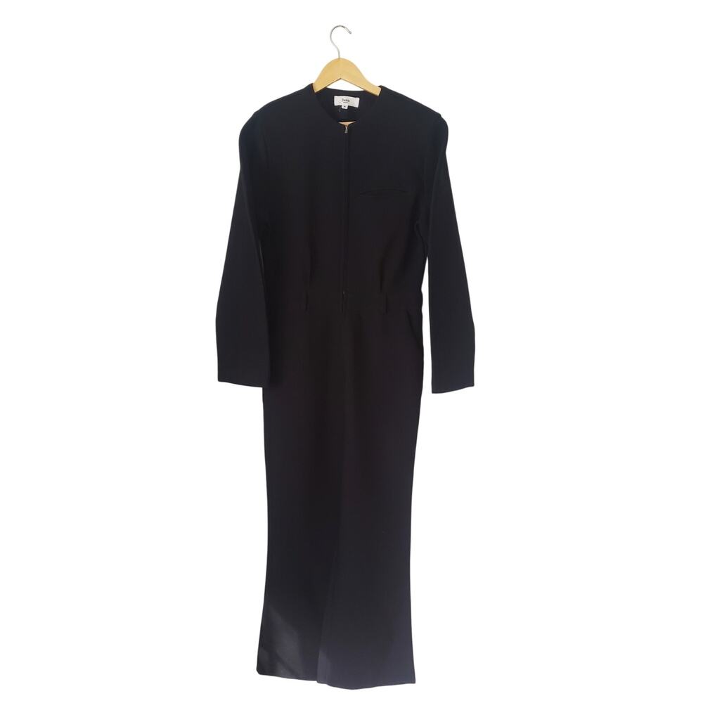 The Frankie Shop Laurel Wide Leg Jumpsuit Black Size Medium